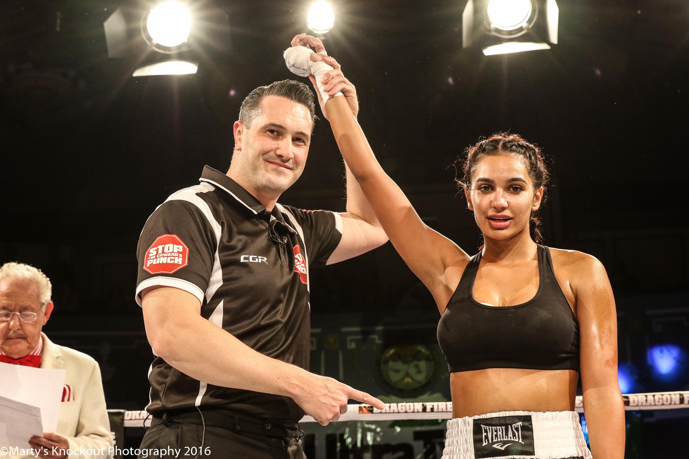Parnia Porsche wins her 2nd Professional Boxing Match by Unanimous Decision...